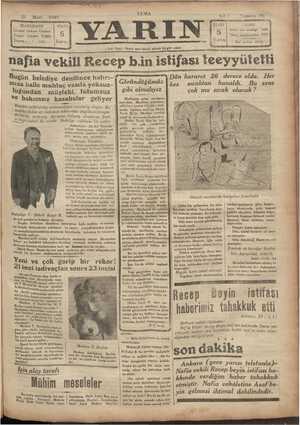 Yarın Gazetesi 21 Mart 1930 kapağı