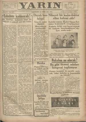 Yarın Gazetesi 5 Mayıs 1930 kapağı