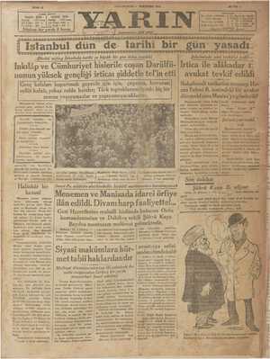 Yarın Gazetesi 1 Ocak 1931 kapağı