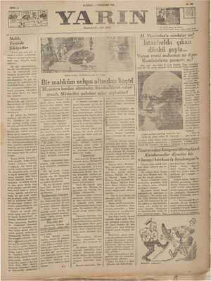 Yarın Gazetesi 5 Şubat 1931 kapağı