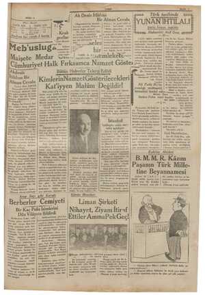 Yarın Gazetesi 31 Mart 1931 kapağı