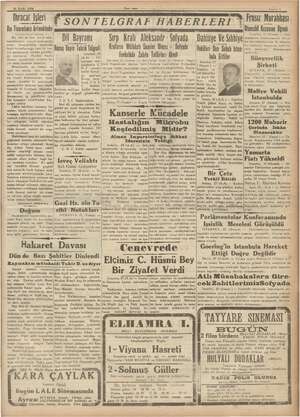    e 28 Eylül 1934 Ihracat İşleri Dıs Ticaretimiz Artmaktadır Yenı Asır Dtomabil Kazasına Uğradı — Baştarafı birinci sahirede