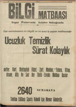     üküüzmei — . eser Me | j ş ve ğ > | ii : ş | “ a iğ vr | ei lv — A Ege mıntakasının en büyük ve en ucuz iş yapan...