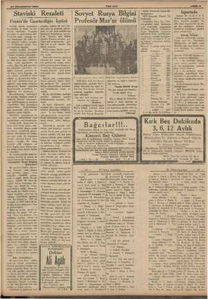    27 Kânunuevvei 1934 Staviski Rezaleti Ti Gazeteciliğin İçyüzü tel isalardı, ei haber kaj mek "kabi sabir bişi ga- mların ea