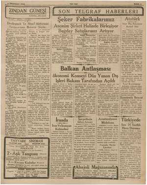    a Kâ 2 Könunusam 1935. Yeni Asır Sahne 3 ZINDAN ei Te “Niye? Birbirinizi Seviyorsanız Babana Söyle. ocasına söylemeden ya-