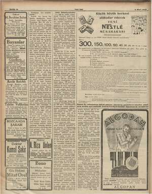       Yeni Asır , Doktor İbrahim Salo Dahili Hastalıklar Evi: Göztepe Abdüllezel sokak No. 32. Telf. 3606 0—13) Ba Daima ve