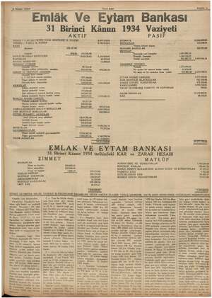     <-& ği mr ökğmü 7 A KAŞ "2 Nisan 1935 E eu Yeni Asir Sahife 9 Emlâk Ve Eytam Bankası HENÜZ T *LEP EDLMİYEN HSSE SENETLERİ