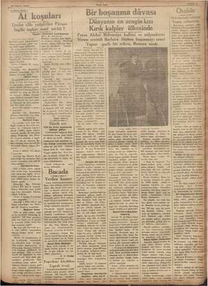    1 Nisan 1935 — 3 üncü hafta: At koşuları Devlet elile yetiştirilen Pürsan İngiliz. tayları nasıl satıldı ? Yazan: —Das...