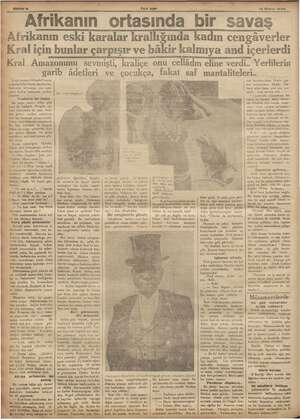    Yeni asır i3 Mayıs 1933 — Afrikanın ortasında bir savaş Kral için bunlar çarpışır ve bâkir kalmıya and içerlerdi |...