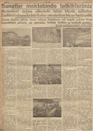  | Yeni asır , IS Mayıs 1935 Sanatlar mektebinde tetkiklerimiz Medeniyet ışığını ellerinde tutan büyük milletler Endüstri...