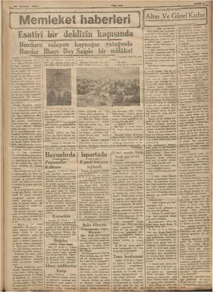    k i 2s Haziran 1935 & Teni Asır Memleket haberleri | io 4s Esatiri bir dehlizin kapısında Burduru Burdur sulayan kaynağın