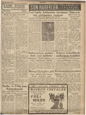     e erime 1935 a, pe Yazan; Ftebia Bilsin “g4. N z | RADYO Edebi Roman Sayı:25 eme ire Y i I ei di k bi üm k il ya Bük , Onu