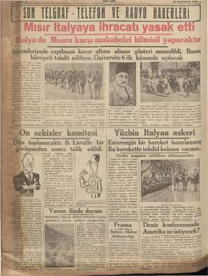    YENI ASIR 30 Teşrinisani 1935 0 HABERLERİ koruyan Mısır askerleri en hukuk Sp anılması paz : İni Caddelerde asayişi ii mal