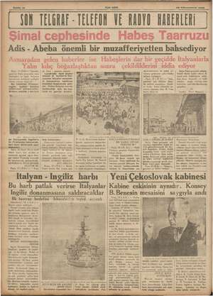    Sahite 10 (EN ASIR ZO Kânunuevvel 1935 SON TELGRAF - TELEFON VE RADYO HABERLERİ Adis - Abeba , 19 (Ö. R)— ard. de Paris ,,