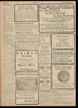    Sahile 8 N o o TEN ASIR 16 Kânunusani 1936 Ii malların açık artırma ilânı: n | ##İ TAN OTELi İİKULAMENSUCATFABRIKASI...