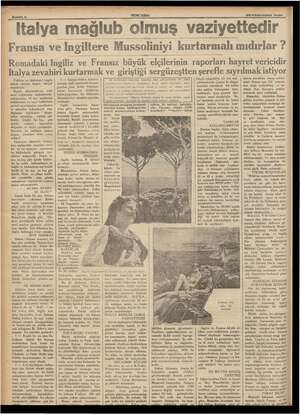    1936 “Italya mağlub olmuş vaziyettedir Fransa ve İngiltere Mussoliniyi kurtarmalı mıdırlar ? Romadaki Ingiliz ve ve Fransız