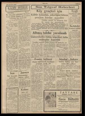    30 Kânnusan! 1936 KADIN İSTERSE e Yazan: Bu öleydiyi nefretinizi “bin kerre | tercih ederim. Çünkü; aşk ve nefret |...