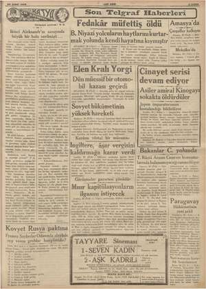    z29 Şubal 1936 Türkçeye çeviren: R. B. iğ Ikinci Aleksandr'ın sarayında büyük bir balo verilmişti... kai rşılamak...