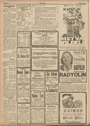    ye ' — 4 di LLM ma w ; ,Söhie's YENI ASIR 2 Nisan 1936 ——— AN - m Zabıta Haberleri: german Eki miliye müdüriyetinden ; j