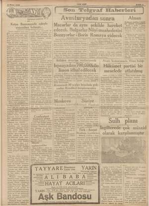    ,2 Nisan 1956 YENNASF,,, EE çeviren: R.E Katya Deli aşkıyla ve vi zuma — Bir gün Aleks ik Sarayın camlıkları çeşit çeşi...