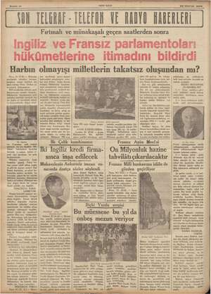    Sanlite 10 2s Hazıran 1936 0 | ELA LERON VE RADYO GARERLERİ Harbın 24 (i R) — Mebusan zahta bulunan ln verirken dış i Yson