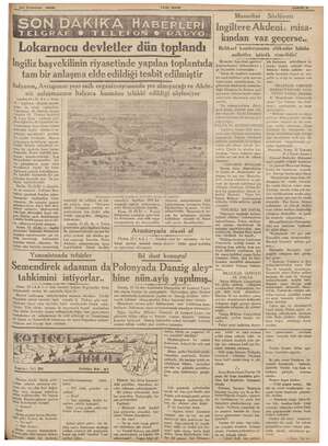    za Temmuz 1936 TELGRAF Lokarnocu devletler dün zjm © TELEFON e“ RADYO toplandı İngiliz başvekilinin riyasetinde yapılan...