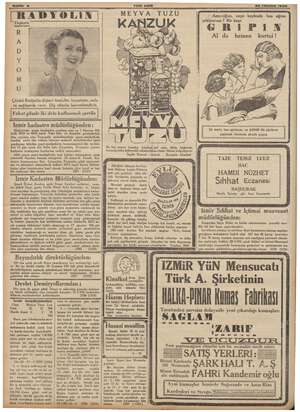  YENİ ASIR : Sa 24 Temmuz 1938 MEYVA TUZU ( ne ve kei beyhude baş ağrısı kaşe kağ, i Pp i N hemen kurtul! Al da ö Çünkü...