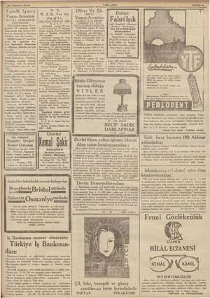      30 Temmuz 1936 Fartelli Sperco Ny vr W.E.H. Van Der Vap centası Zee & Co KALE vepr DEUTCHE LEVANTE LINIE m. b. H....