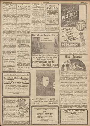      2 Ağustos 1938 Fartelli Sperco apur Acentası ROYALE NEERLANDAİS KUMPANYASI VULCANUS vapuru 13 tem- 18 temmuza Kadar...