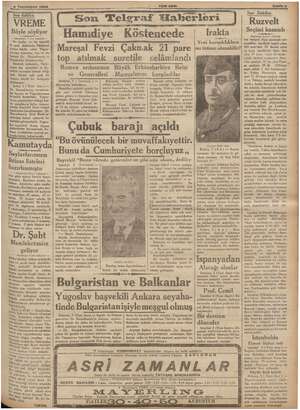      4 Teşrinisani 1938 > Son dakika. EME Böyle söyliyor e 7 indi sahifede— dar ü setini ve Ke- 3 di tn ba yan u, Yugos- a...