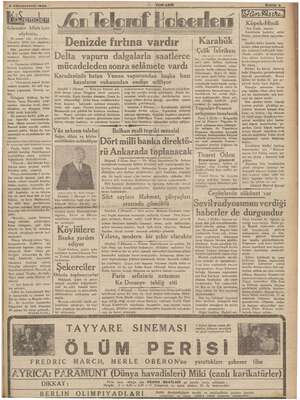     li ilavjemden N Görenler Allah için Ruzveltin örter — Durmadan silâhlanan mil- letlerin kurdukla ar? ği bir gün mi ea...