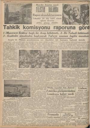  Museviler luseviler Ruyadan uyan uyandı İLŞTN, Bölüllü Rapor okunduktan s. okunduktan sonra Yahudiler bir alay teşkil ederek