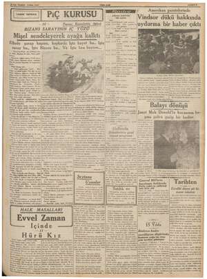  TERANE YAŞ TM a 22 ai p n P LK man CUMA 1937 YENİ ASIR > ŞAHFES | ia Amerikan gazetelerinde o Jierel! PiÇ KURUSU | dültü...