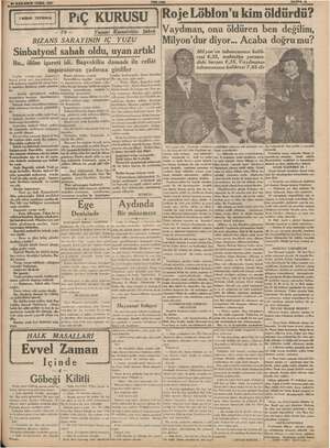   © MA MKKANUN CUMA 1937 TENİ ASIR SAYFA :5 e emk Löblon'u kim öldürdü? onu "dur diyor... Acaba doğru Milyon'un tabancasının