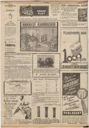    SAYFA :10 —— DURUNUZ! POKER Traş kaman kullanı ZANISANPAZAR 1938 Aile sahiplerine müjde Saatte Ki ızın ihtiyacını temi Du