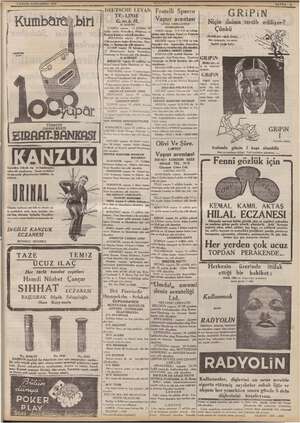    7 EYLUL ÇARŞAMBA 1938 URINAL Vücutta Ma asit ürik ve denle gi- bi maddeleri eritir, kamı, temizler, lez- zeti hoş, alınması