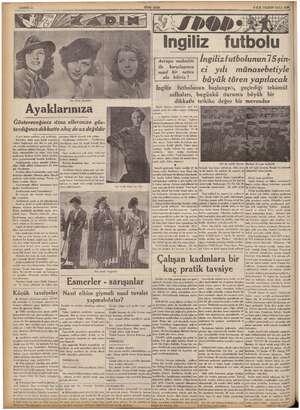  4 ILK TEŞRİN SALI 1938 Mi İngiliz u ama? İngilizfutbolunun75şin- ey ici yılı münasebetiyle nasıl bir netice iliriz ? ... v ..