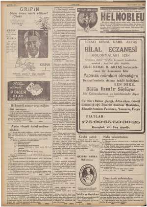    — e TE I GRiPiN Niçin daima tercih ediliyor? Çünkü velki gün soğuk almıştı, bin dokuz yüz ir “an im 7/10/938 cn 6 dadı ir.