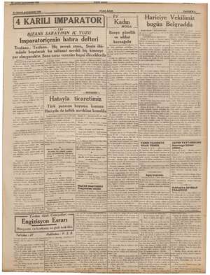  e — ———- —— —— a —. a, —— Ae aş eran ye PERA mii —— ml iie DR ' YENI ASIR Pi j (4 KARILI IMPARATOR) Kad iz 'Hariciye...