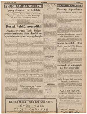    21. MART SALI 1939 — XENLASIR. .SAHİFE 3 ' i > 1 — 5 Macarlar da Ru- z 3 İSON HABERE g : men bpm 4 in bi iti iler. İR...