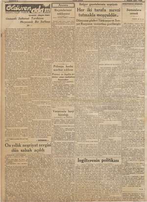  > ANE MAM, Z mayıs Sal 1939 KÖŞESİ: | Bulgar gazetelerinin neşriyatı Reçetelerinizi | Her iki tarafa mevzi | Şismanlara...