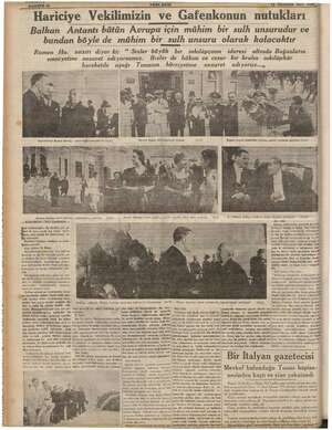    “ Hariciye Vekilimizin ve Gafenkonun nutukları | YENLA ASIR 13 Haziran Sah 197977 Balkan Antantı bütün Avrupa için mühim