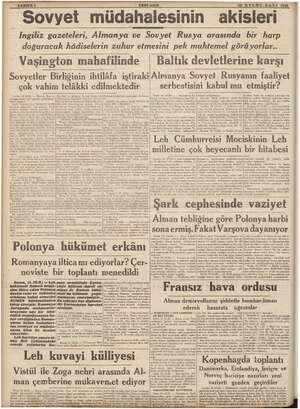  43 Hi izi di EGE Ge © YENİ ASIR 9 EYL LOL SALI “Sovyet müdahalesinin akisleri LUL SALI 1939 “İngiliz gazeteleri, Almanya ve