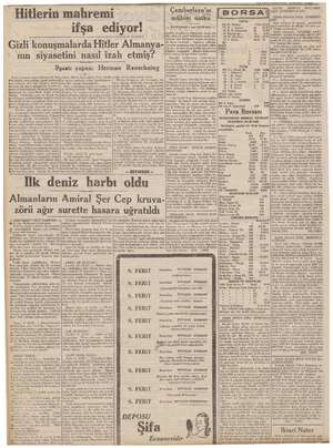  ifşa line Gizli konuşmalarda Hitler “ nın siyasetini nasıl izah Hşaatı iie Herman Rauschning ilk deniz harbı oldu Almanların
