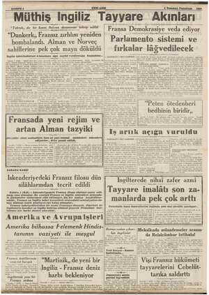     SAHTFE 4 Müthiş ingiliz - Tayyare Akınları “Tobruk,, da bir kısım a bir kısım İtalyan donanması vari “demaimdili İBİŞ...