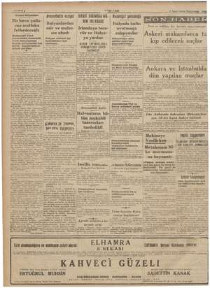    EE SEN e YE , e vasrE 4 YNİ ASIR - € : £ Senrönmn Pazartesi 1941 Sünün intiyaçlar: | Apnayutlukta vaziyet | SIYASİ BAKIMDAR