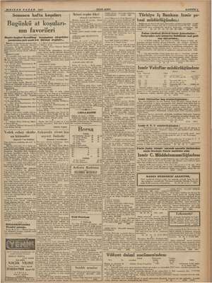    26NİSAN PAZAR 1947 YENİ ASIR SAHIFE 3 mi Pi Iş Bankası Izmir şu- Le müd lüğünden: ve BATAN mahallesi Çapargölü ill RE SE