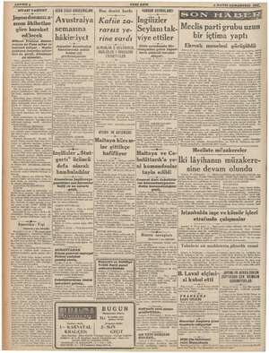        SAPFE4,,,,, YENI ASIR 9 MAYIS CUMARTESİ 1942. UZAK DOĞU DOĞU: BOĞUŞMALARI enin hkiböline Avustralya Ki za- göre hareket
