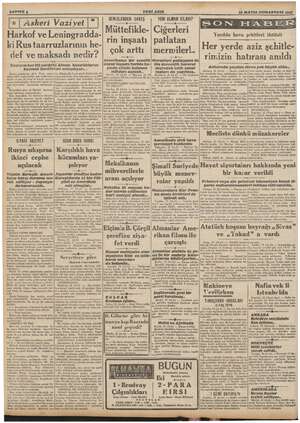    A EN ”. sa #FE FEĞ4 YENİ ASIR 16 MAYIS CUMARTESİ 1942. | —— —ğ—ğ—ğ—ğ——- DENİZLERDEK! SAVAŞ YENİ ALMAN SİLAHI? ie? AA yi...