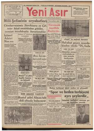 Yeni Asır Gazetesi 22 Temmuz 1942 kapağı
